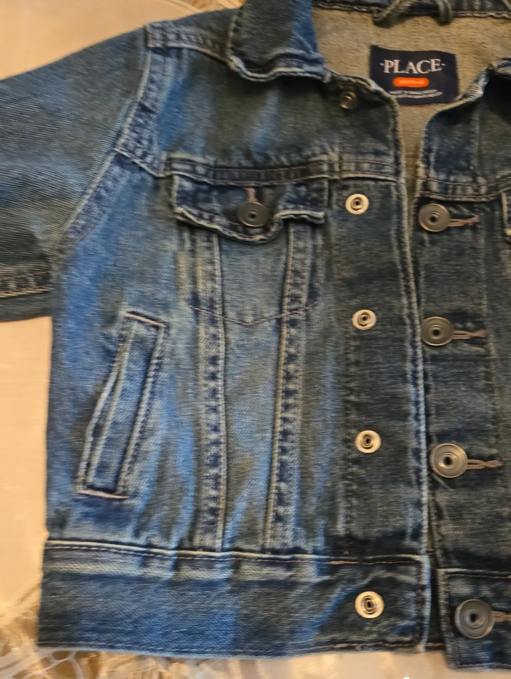 BLUEBERi BLVD FLORAL DRESS & CHILDRENS  PLACE DENIM JACKET SZ 4